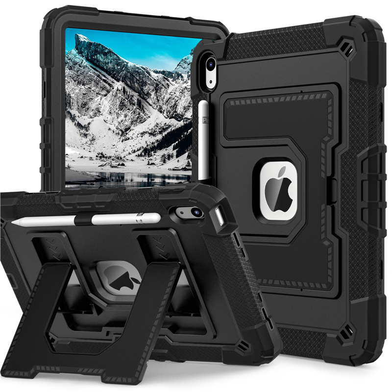 2026 Suitable for iPad Air13 Protective Case, Full-Cover Stand, Silicone M4 Shell, Anti-Drop Case with Lanyard