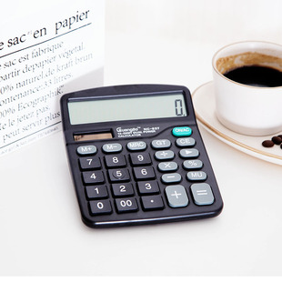 Guangbo 837 Calculator Office Accounting Solar Energy Student Portable Dual Power Commercial Computing Machine