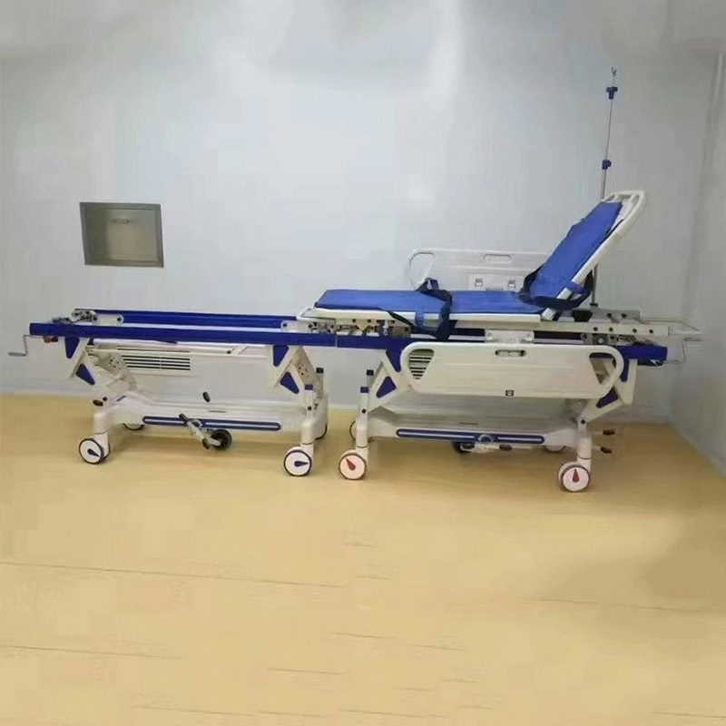 ABS医院用转运推车两护栏四护栏移动式胃镜检查床现货供应多款式