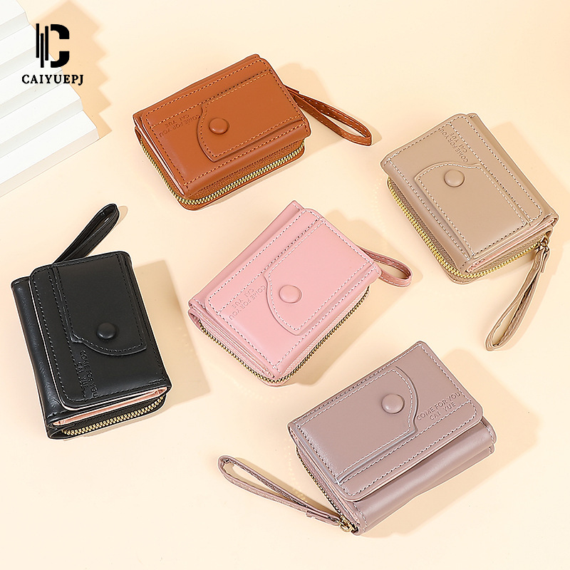 2025 New Cross-Border Women's Clutch Wallet Korean Version Ins Wallet Wrist Strap Card Holder Coin Purse Wallet