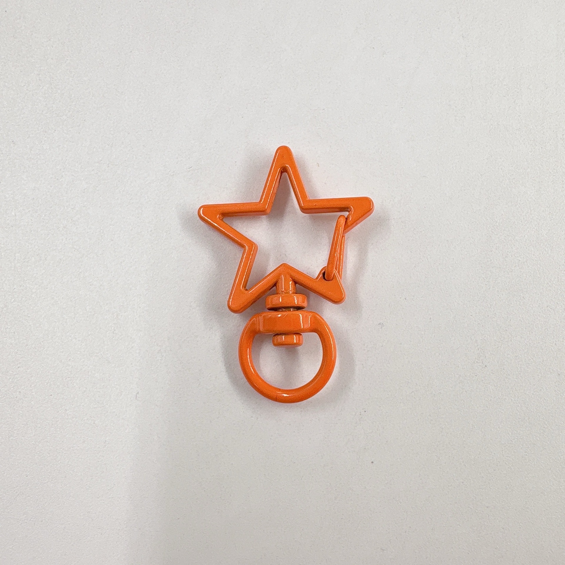 Color pintado hebilla de estrella de cinco puntas hebilla de langosta hebilla de perro hebilla de Primavera de aleación llavero bricolaje colgante accesorios de joyería