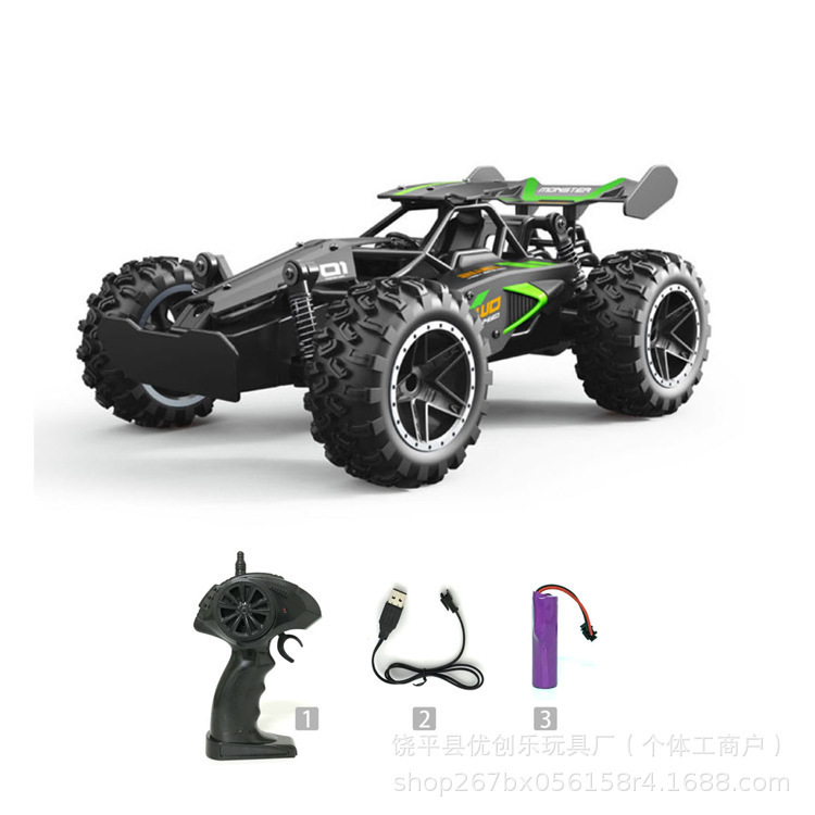 Cross-Border 2.4g High-Speed Rc Remote Control Car with Lights, High-Speed Remote Control Car, Four-Wheel Drive Off-Road Remote Control Car, Boy's Toy