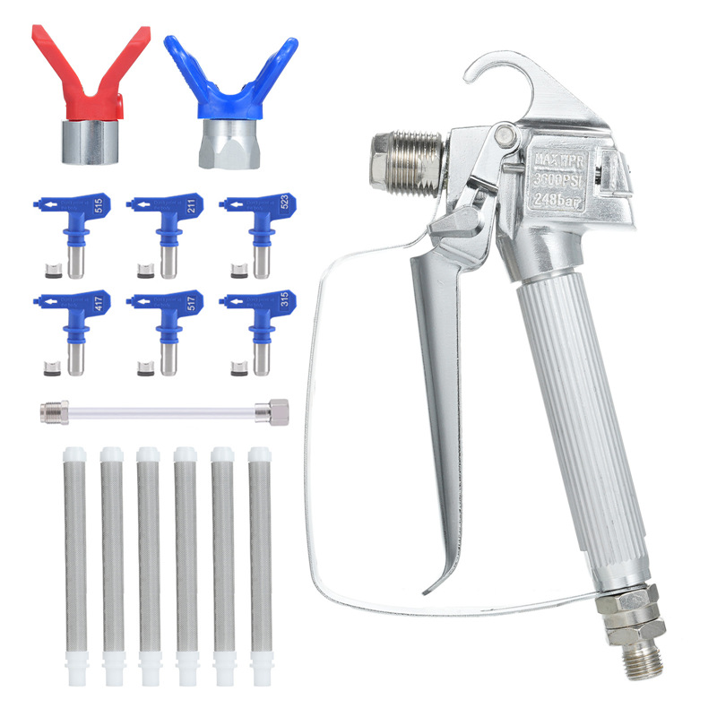 高压无气喷涂机喷枪喷嘴套装 涂料油漆喷漆枪喷涂机配件跨境产品