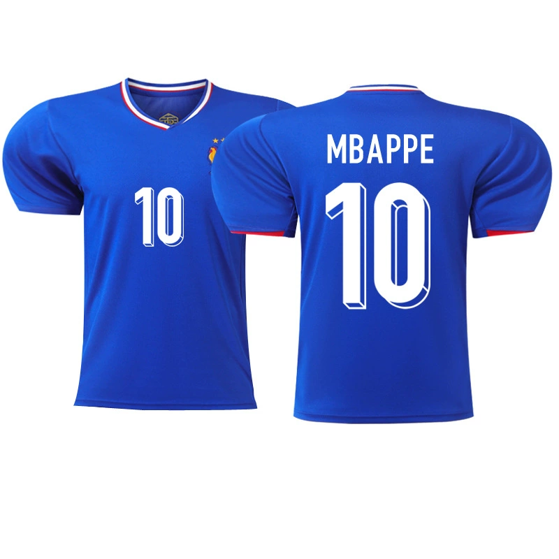 2024 год Европейского кубка сборная Франции единичный комплект №10 Mbappe футбольная форма 7 Griezmann 9 Giroud 11 Bele джерси