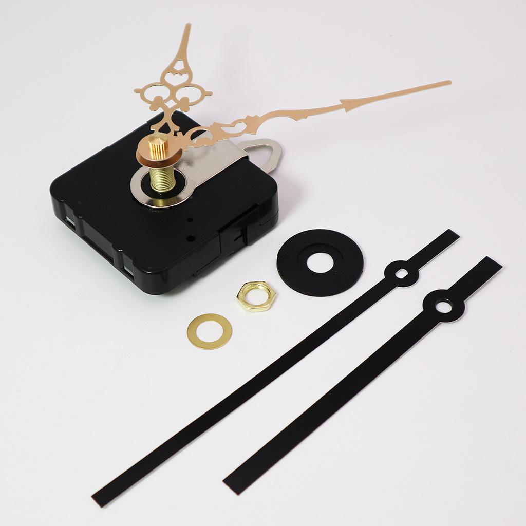 跳秒I轴机芯+2套金属钟针创意DIY钟表配件石英钟机芯方孔现货