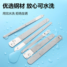 家用指甲锉不锈钢金属修甲磨甲修甲美甲卸甲工具多款式打磨条双面
