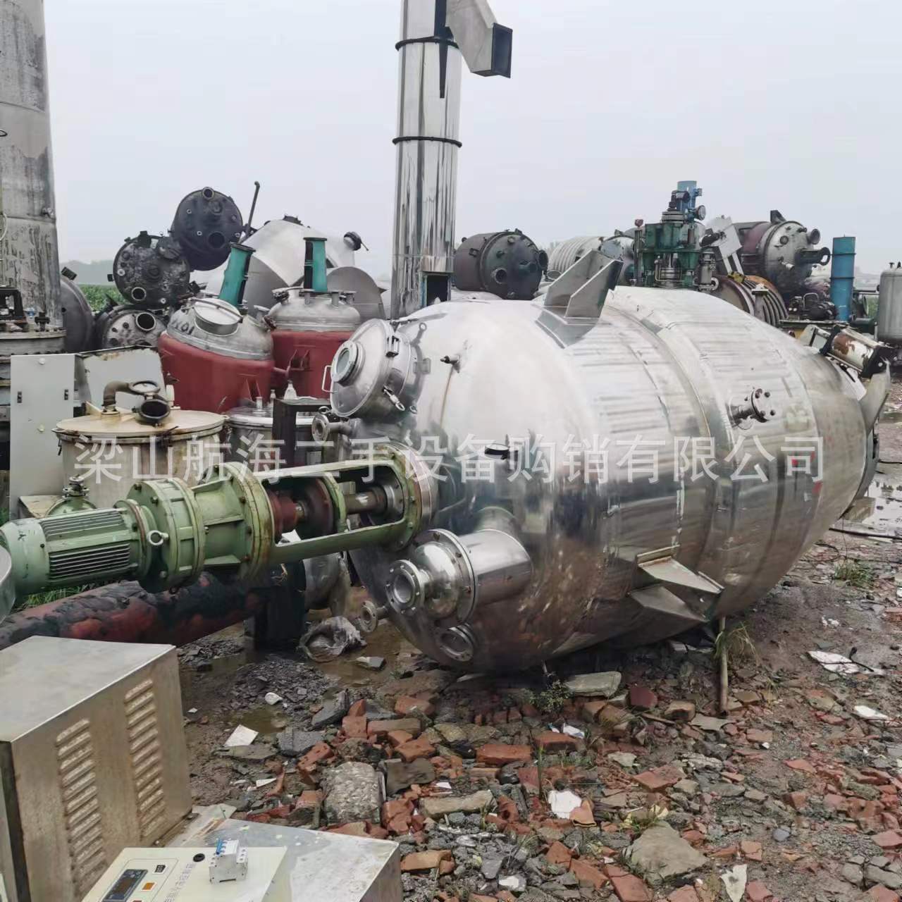 二手提取罐 中草药真空提取罐 3立方多功能动态浓缩提取设备回收