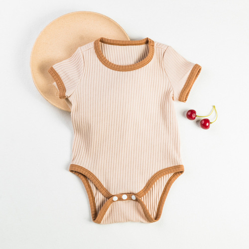 Factory direct sales baby bag fart clothes summer new triangle harem style cute solid color baby clothes wholesale