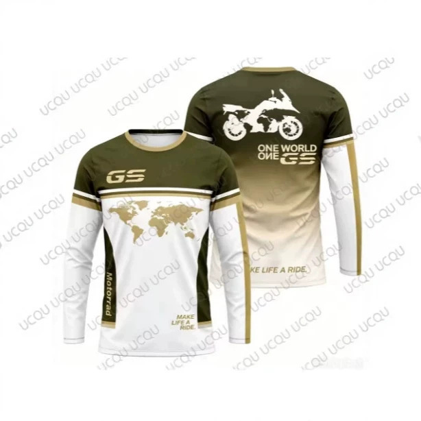 2026 GS Adventure Motorcycle Long Sleeve Jersey, Quick-Drying, Breathable Motorcycle Riding Shirt, Outdoor Travel Motorcycle Apparel
