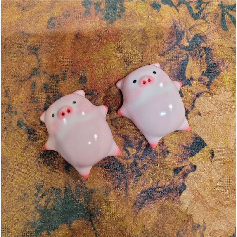 红胎猪油冻泡泡猪 泡泡鱼茶宠开片可养兔子茶宠摆件