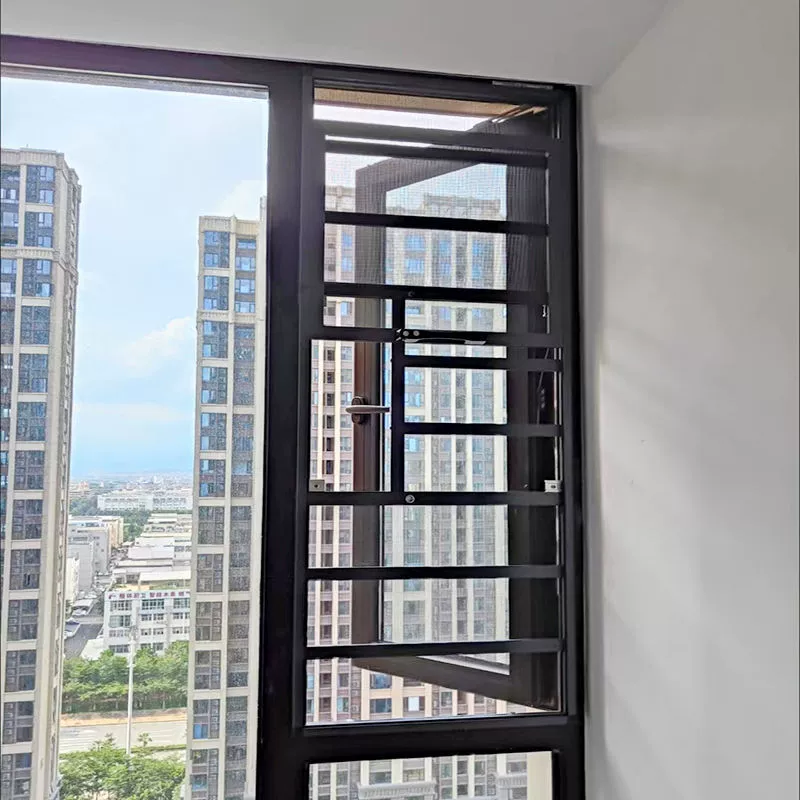 Без установки алмазная высокопрозрачная сетка из алюминиевого сплава, нержавеющая сталь, противовзломное окно, противокошачье раздвижное оконное окно из нержавеющей стали, внешнеторговая фабрика