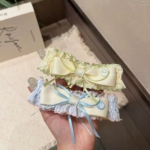 【青柠海盐】大号密齿香蕉夹温柔风飘带纽扣蝴蝶结香日常百搭发饰