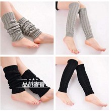 winter woman knitting knee warmer leg Boots Set heap socks袜