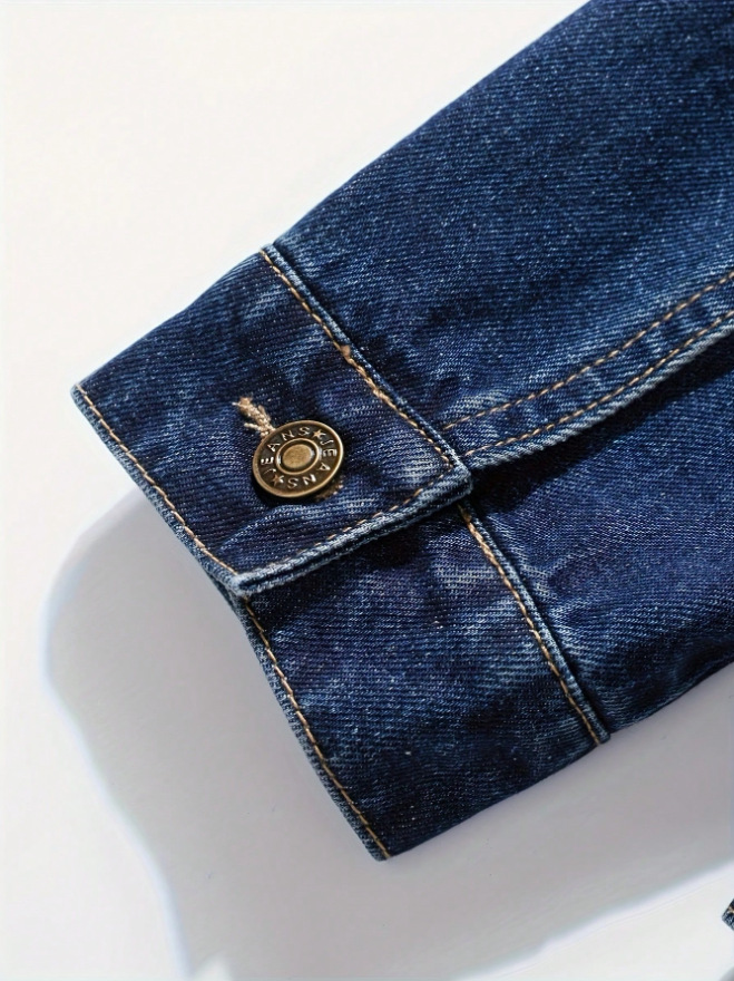 Veste en jean homme slim fit versatile en denim stretch_voghion.com