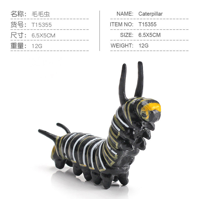 Sólido artificial abeja araña mariposa Naruto ciempiés insecto modelo animal juguete de los niños arena bandeja Decoración