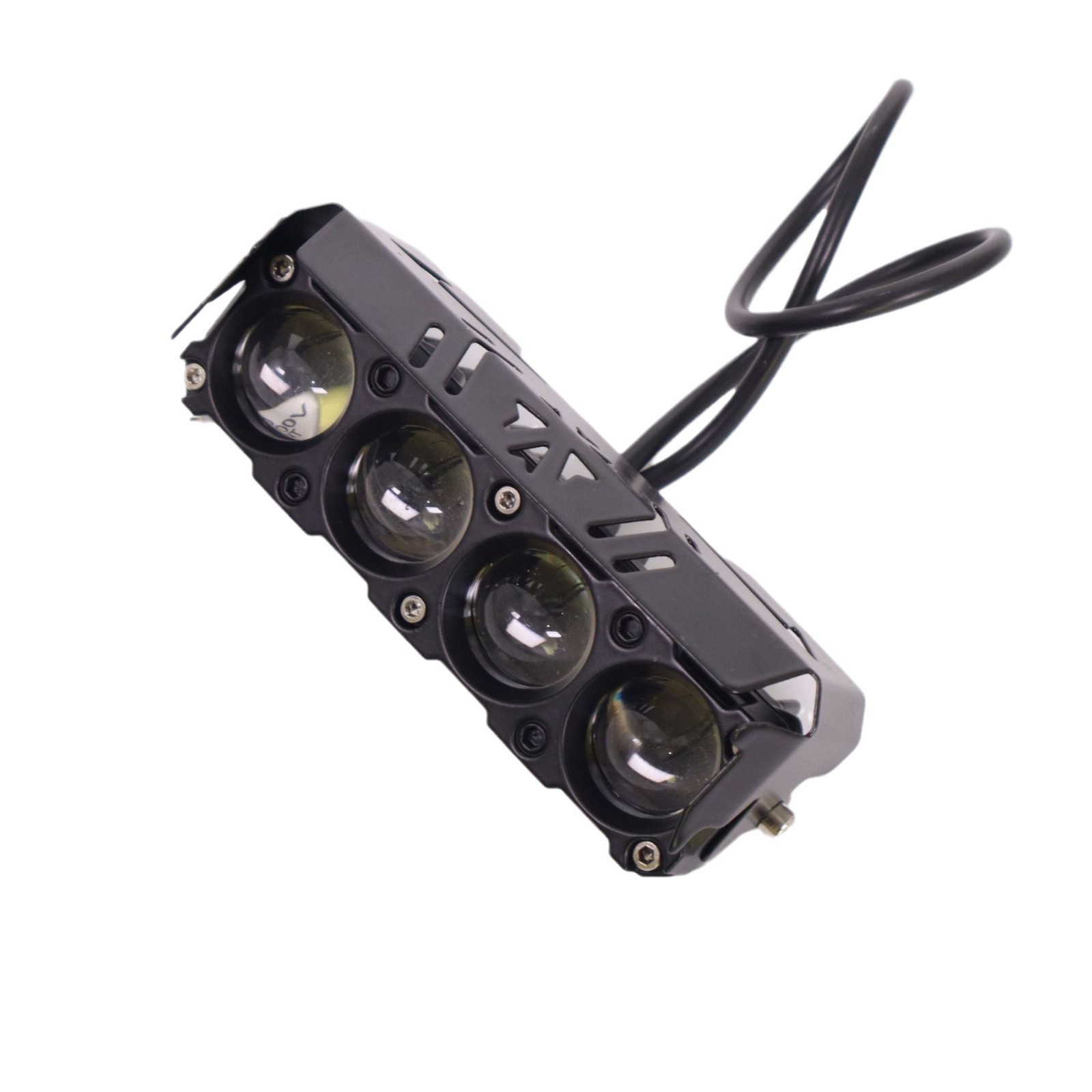 Motorcycle spotlight led faro bicolor dos ojos cuatro ojos cinco seis ojos luz alta y baja luz delantero eléctrico impermeable