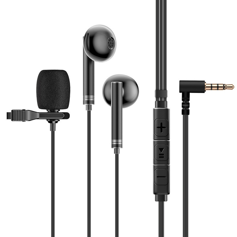クリップ式マイク有線ヘッドホンネット課騒音低減k歌携帯電話パソコン録音専用生放送耳麦|undefined
