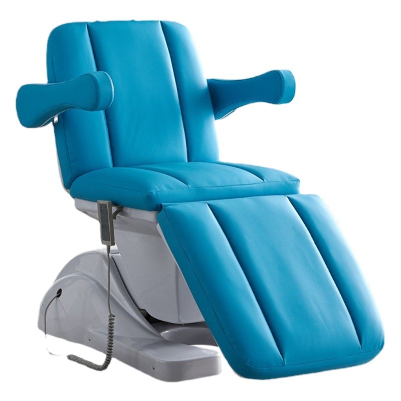 Cama de belleza eléctrica salón de belleza masaje especial cuerpo tatuaje bordado cama plegable micro inyección de plástico cama elevación automática
