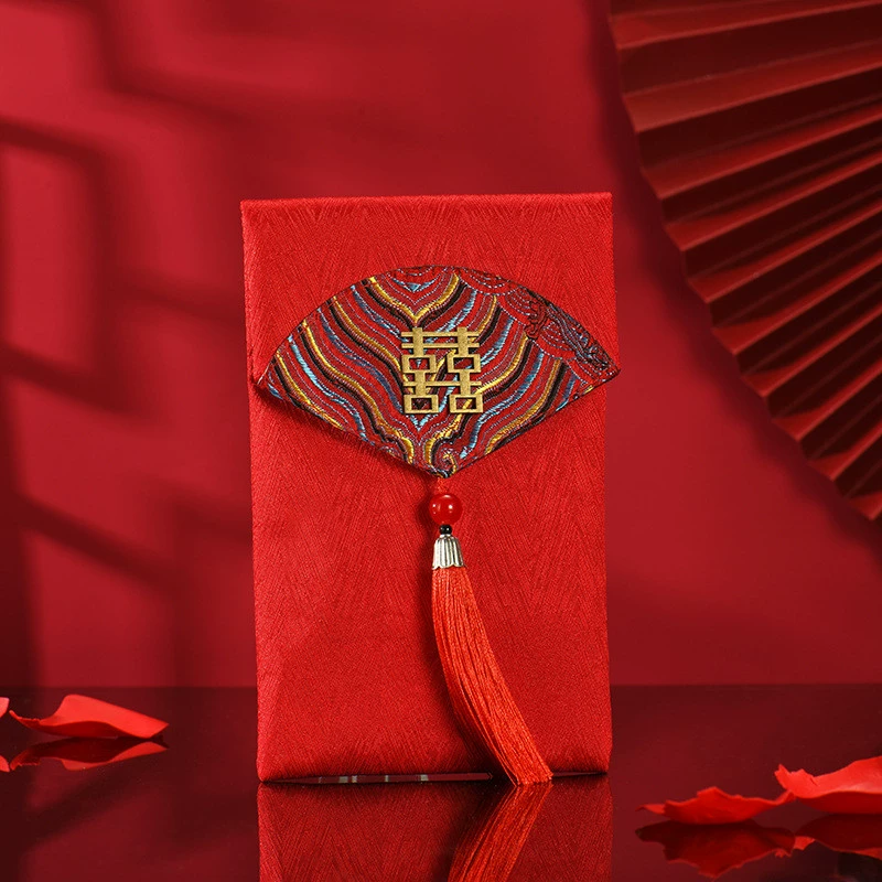 Wedding red envelope wedding new Chinese retro creative personality red envelope red envelopes red envelope bag is a sealing 10,000 yuan to wholesale