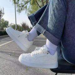 White Sneakers for Students - Casual, Niche Sports Shoes 2023 Spring New Edition, Original Host Couple's Low-top Star Skate Shoes