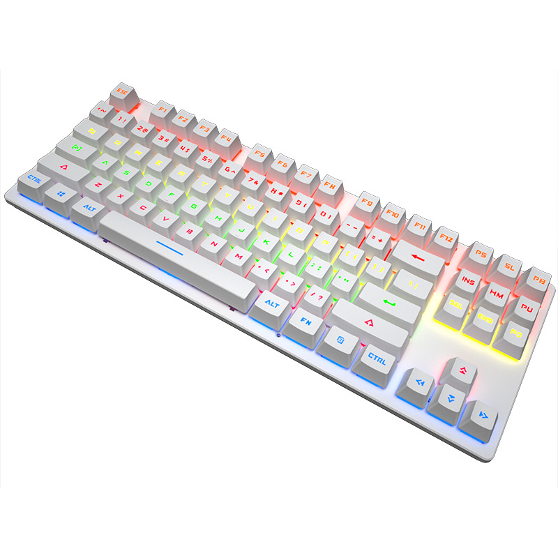 Grieta K550 teclado mecánico eje verde intercambiable en caliente oficina deportes electrónicos punk juego de computadora teclado con cable ruso