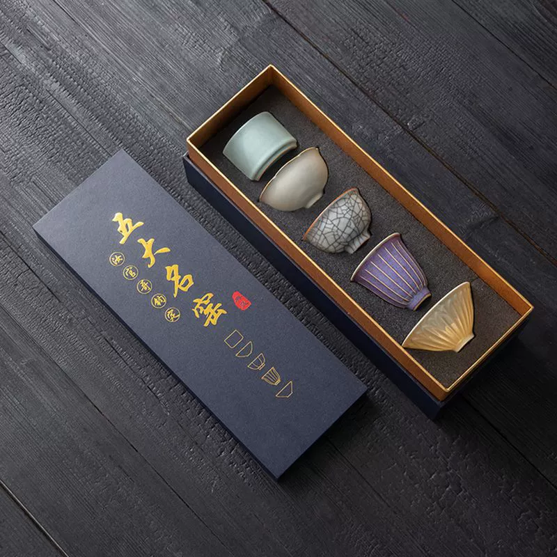 Ceramic tea cup, tea set, gift box, Chinese style