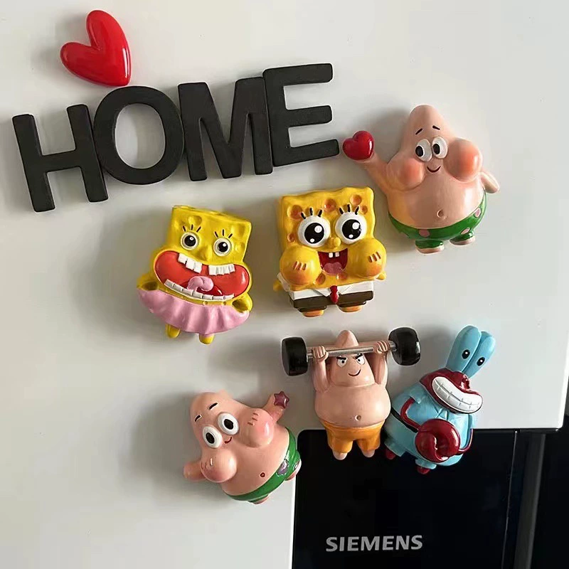 Кухня декоративная милая наклейка на холодильник домашний креативный новый трехмерный железный магнетик дыра в панелях мультфильм декоративная наклейка