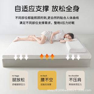 Memory Foam Mattress Pad for Home Use, Removable and Washable Mattress for Double Bed, 1.8m Thick High-Density Foam Cushion Tatami