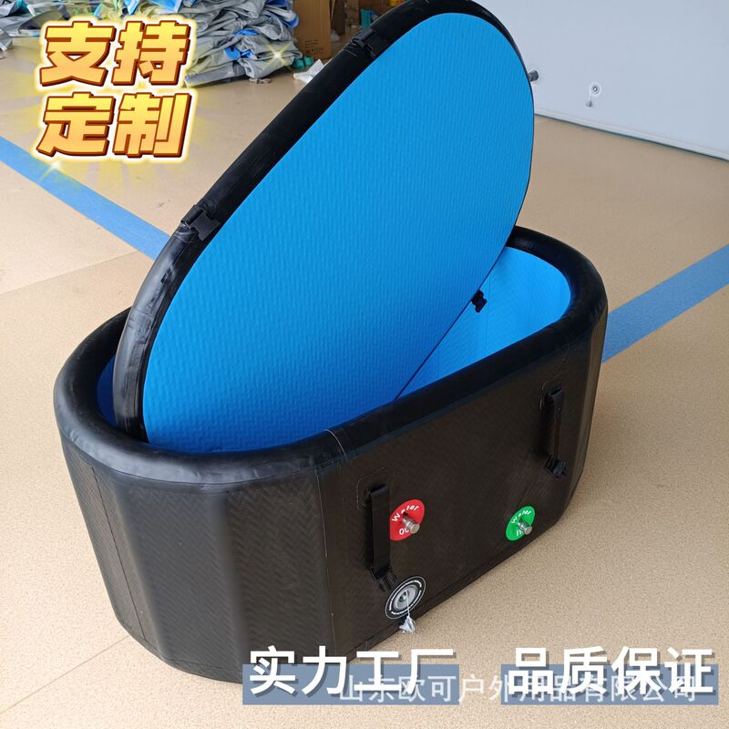 Big Sale Inflatable Ice Bath Bucket Rehabilitation Training Pool Icebath Brushed Foldableing Bath Cold Therapy Bathtub Foldableable