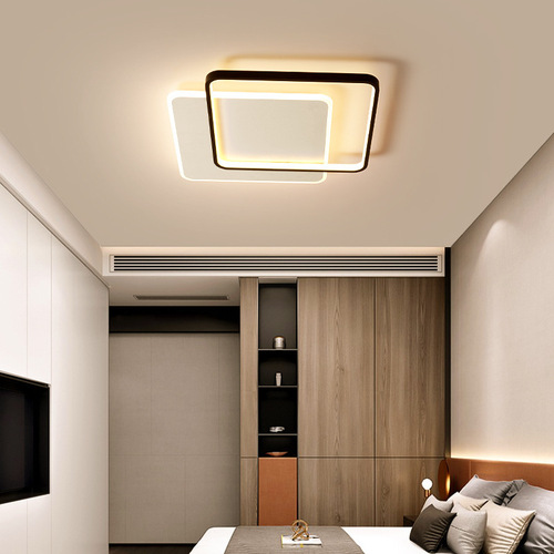  new minimalist dining room light, simple, modern and atmospheric square bedroom led ceiling light, Nordic study light