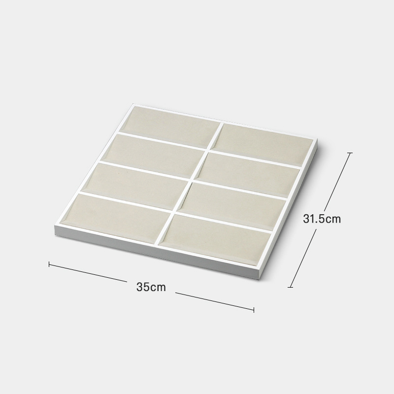 유백색 8격자 35*31.5*2.5cm
