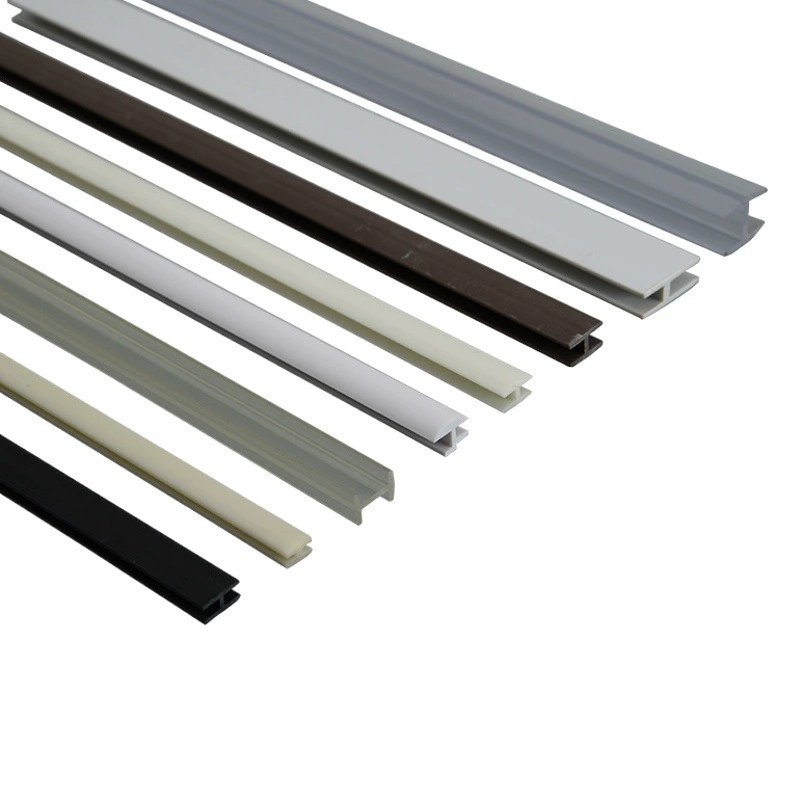Зажимная лента для щита из ПВХ H-образная Зажимная лента для щита деревянного шкафа Экструзия пластиковой ленты I-образная Зажимная лента для стекла