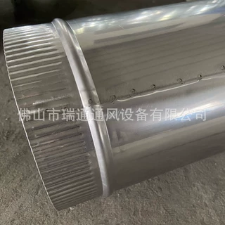 304不锈钢白铁皮通风管道 厨房排烟圆管  工厂送风排风镀锌螺旋管