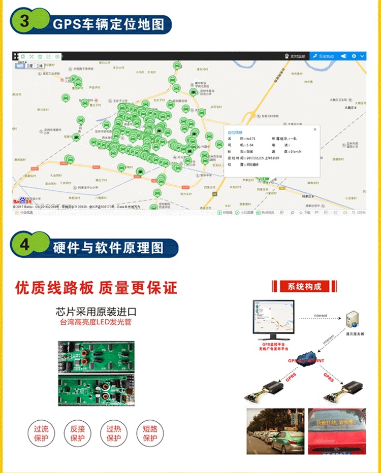 Taxi LED Display Screen Full-Color P4 High-Definition Roof Light Smart Advertising Light Car-Mounted LED Roof Light Taxi Light