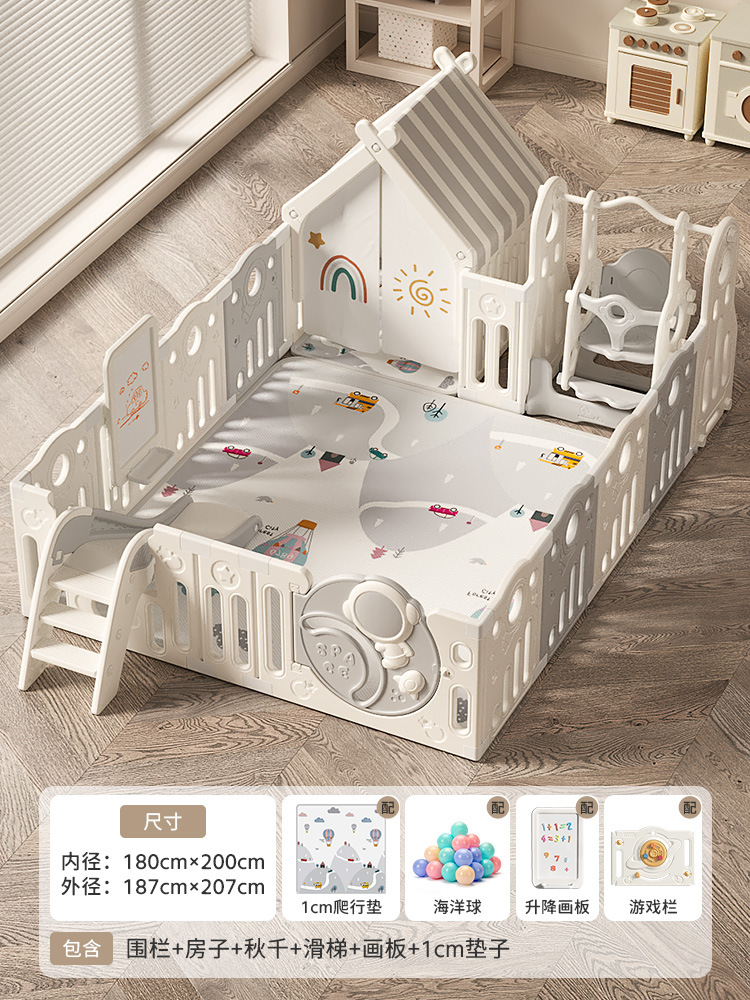 Bebé juego valla bebé valla gateando niños interior hogar niños gateando estera valla sala de estar