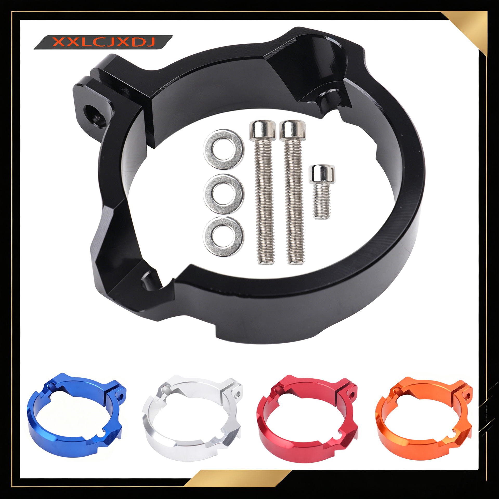 Off-road motorcycle exhaust pipe protector and clamp, suitable for KTM Husqvarna GASGAS two-stroke 250/300 models