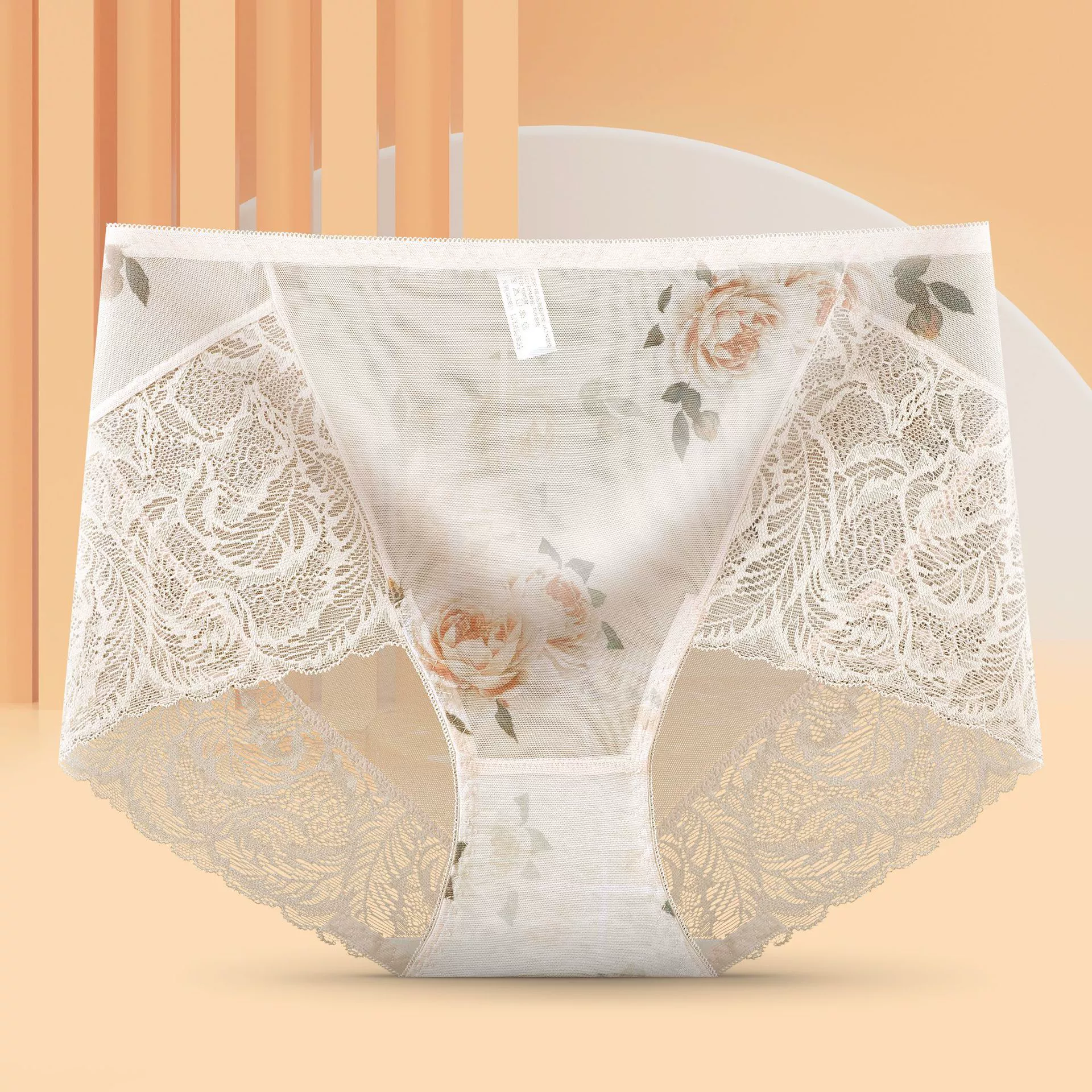 Бережливое нижнее белье из эластичной воздухопроницаемой ткани с антибактериальным хлопком, средняя посадка, плюс размер