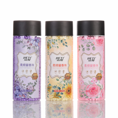 Jieti clothes care, fluffy, brightening, softening, antibacterial, color protection, softener, aromatherapy particles, fragrance beads wholesale