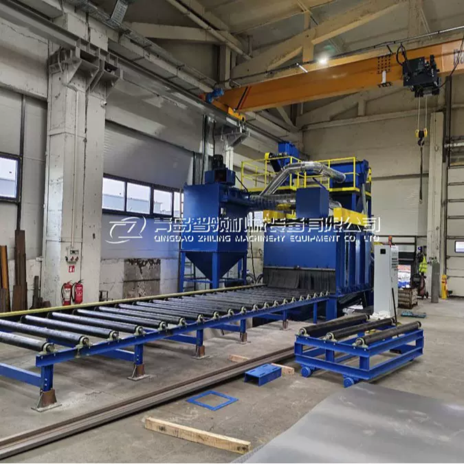 工厂定制 辊道通过式抛丸机 Q69系列 除锈钢结构钢板表面清理机