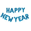 Cross -border 16 -inch Happy New Year New Year's Happy Letter Aluminum Film Balloon Set