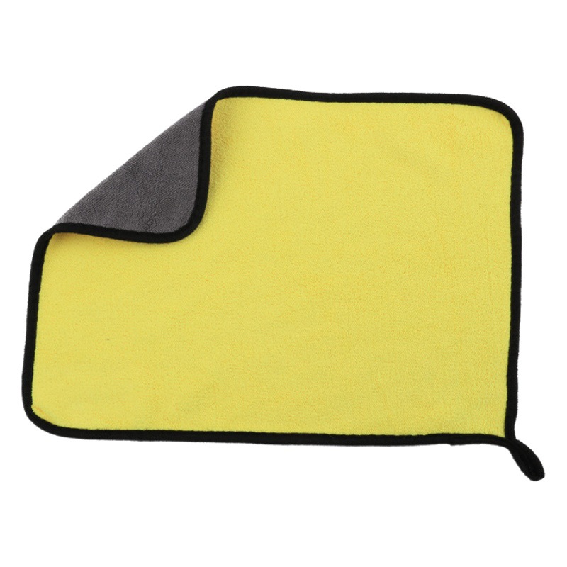Car wash towel car towel double-sided coral fleece cleaning towel thick soft absorbent car cloth can be added LOGO