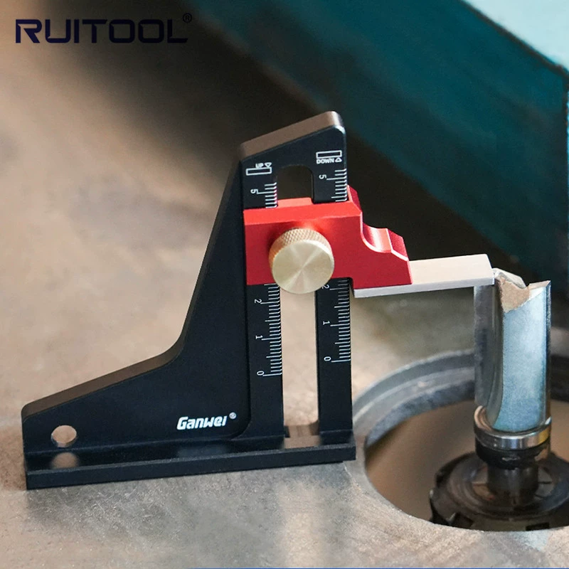 Пильный стол измеритель высоты Измерение глубины измеритель высоты Настольный пильный фрезерный станок измеритель высоты измеритель глубины Регулировка деревообрабатывающего обрезного станка