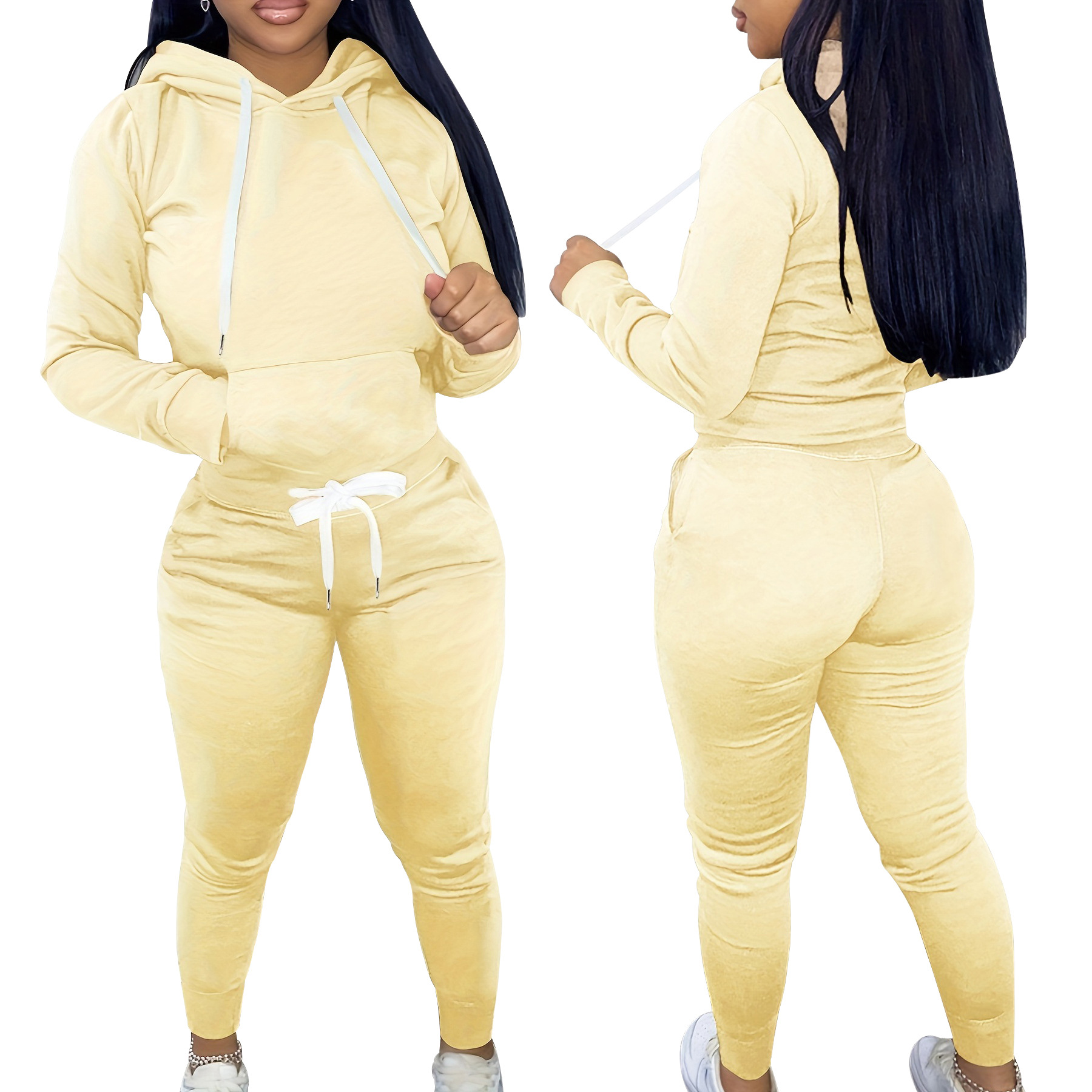 Dames active set voor de herfst modieuze casual twee-delig_voghion.com