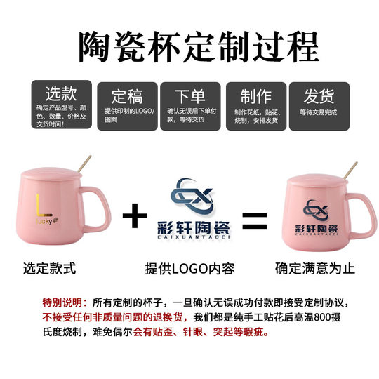 Creative Gift Cup Towel Gift Box Set Ceramic Cup with Lid and Spoon Opening Mug with Good Appearance