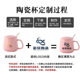 Creative Gift Cup Towel Gift Box Set Ceramic Cup with Lid and Spoon Opening Mug with Good Appearance