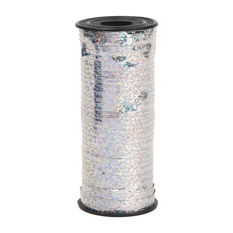 Fábrica directa láser cinta alambre 5mm * 100 tamaño largo eje cinta globo cinta diseño cinta al por mayor