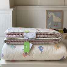 出口韩国纯棉双人豆豆被2米5D安抚豆豆绒被子秋冬保暖大豆春秋被