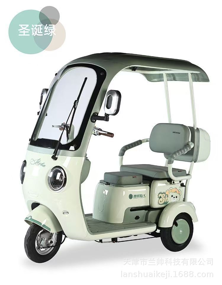 New National Standard Electric Tricycle with Canopy