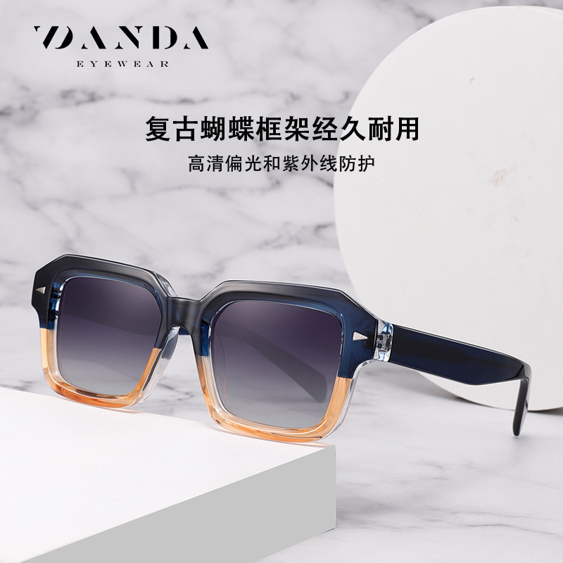 Nuevas gafas de sol polarizadas de placa S31114 Gafas de sol de moda para mujer de tiro callejero Gafas de sol para hombre de conducción al aire libre