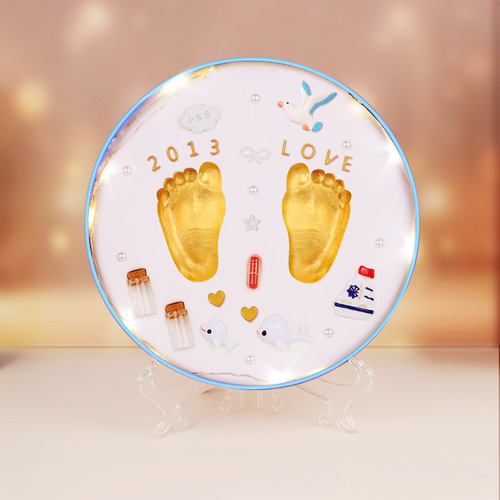 Newborn Hand and Foot Print Clay Mold Hair Keepsake DIY Baby Hand and Footprint 100th Day Full Moon Birthday Gift Wholesale